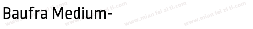 Baufra Medium字体转换